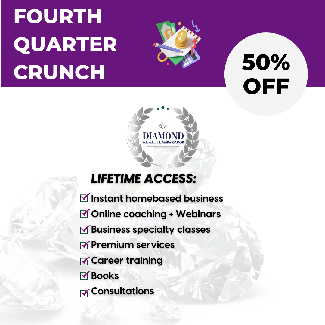 Discounted DIAMOND W.E.A.L.T.H. Ambassador Lifetime Membership - 50% Off - only $2999