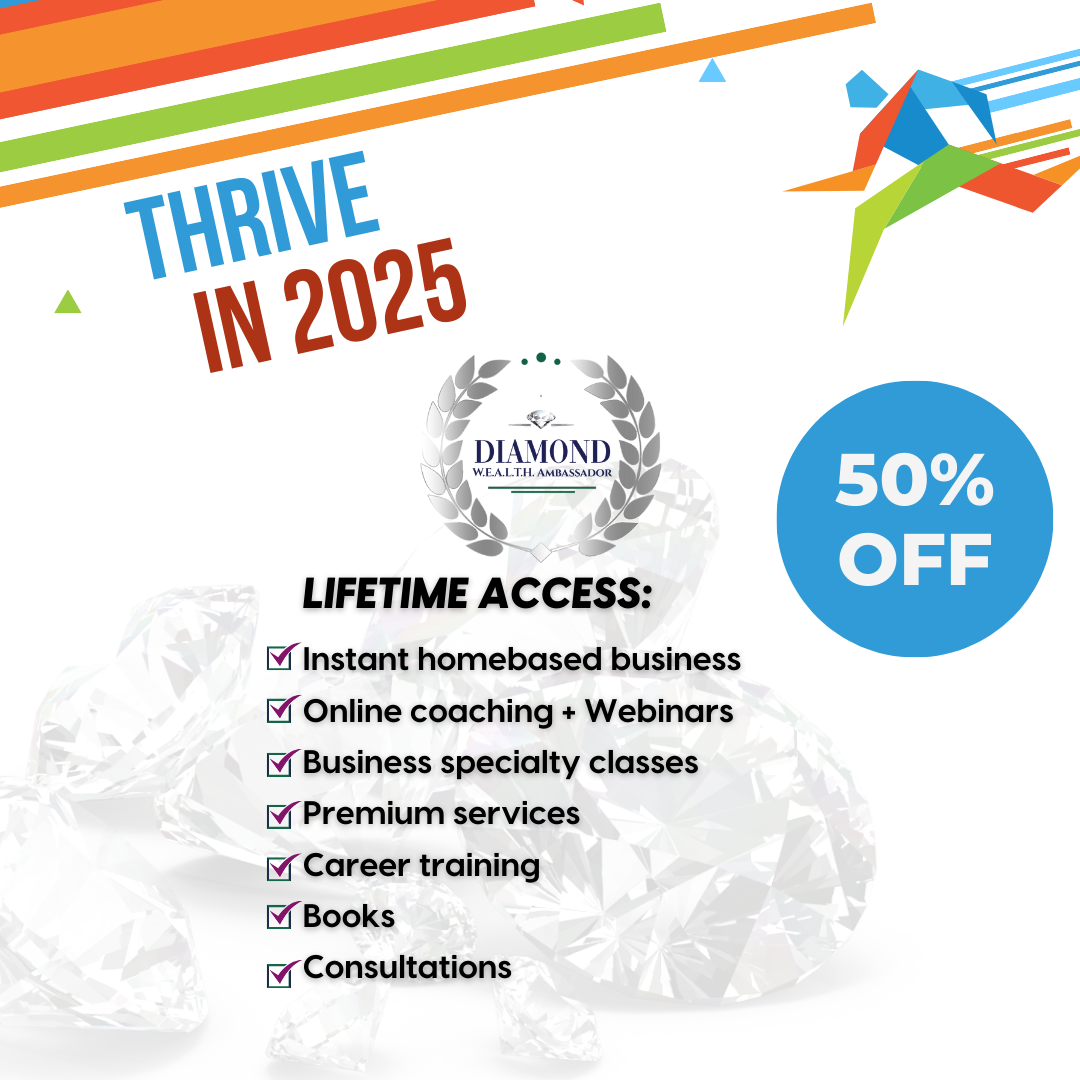 Cyber Monday DIAMOND W.E.A.L.T.H. Ambassador Lifetime Membership 50% Off - Upgrade Credit from Platinum