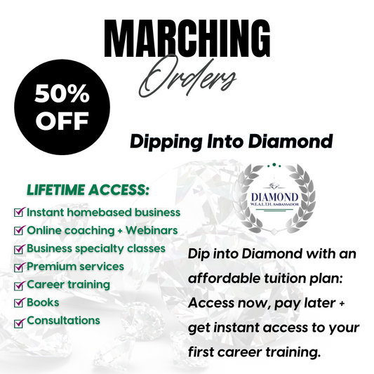 Dipping into DIAMOND W.E.A.L.T.H. Ambassador Lifetime Membership - 50% Off - Only $599