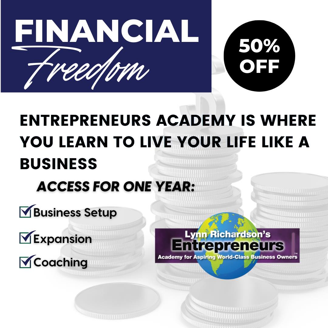Discounted ANNUAL ENTREPRENEURS ACADEMY - 50% Off - only $399